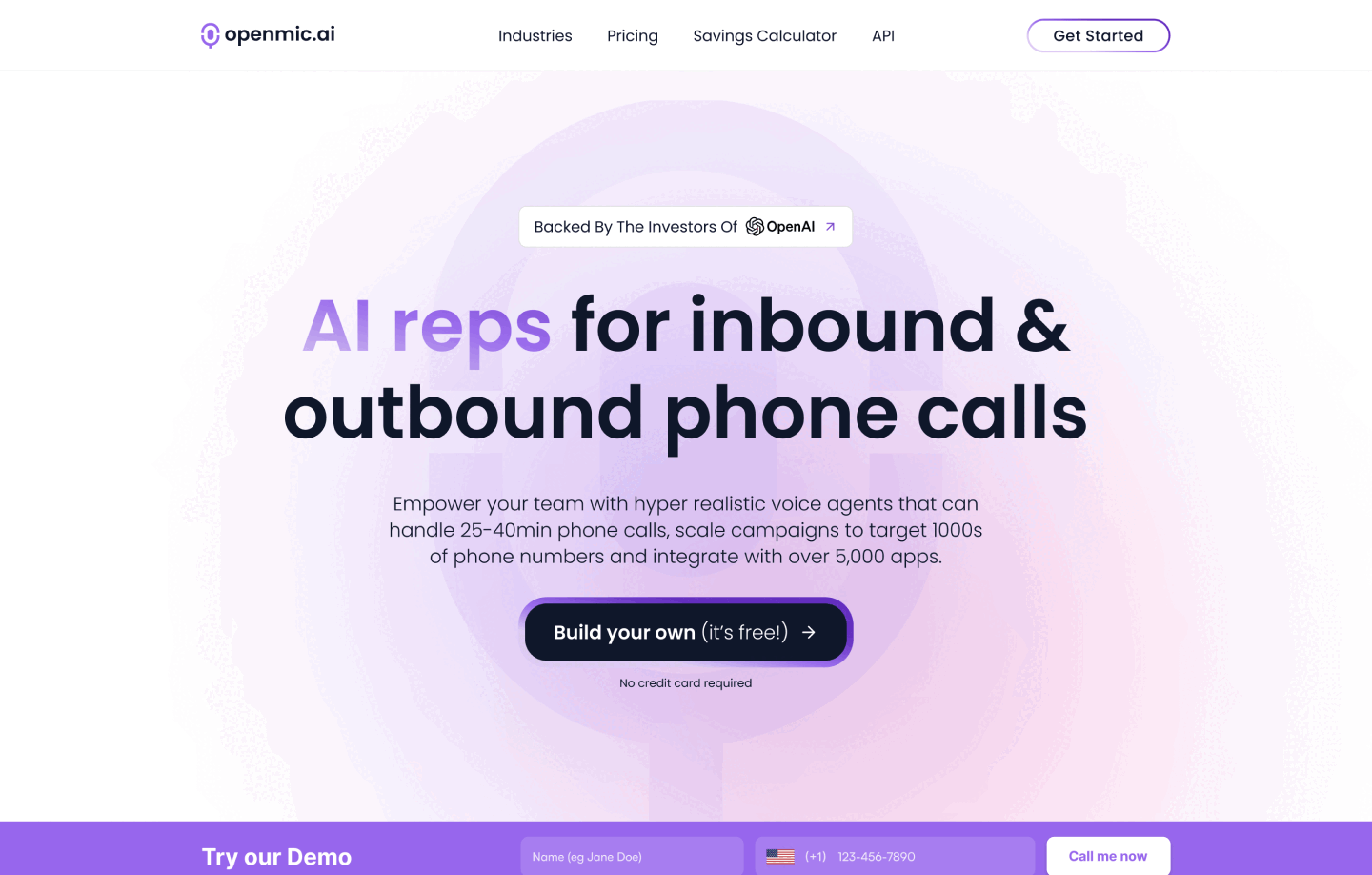 OpenMic Dashboard Demo